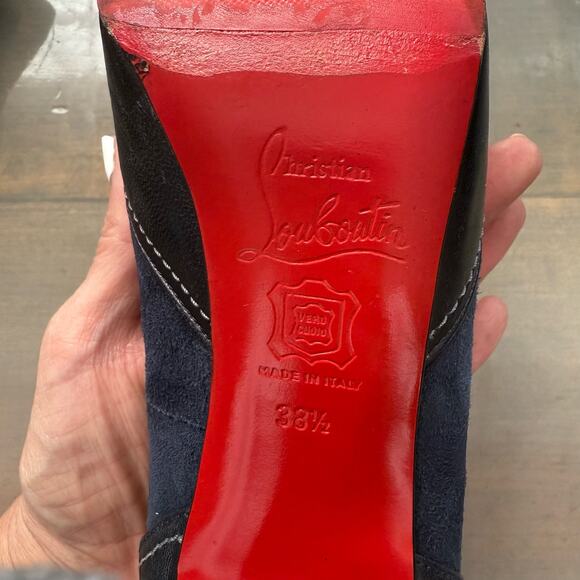Christian Louboutin Black Defil Pump Décolleté Nappa Sz 38.5 - Picture 13 of 16